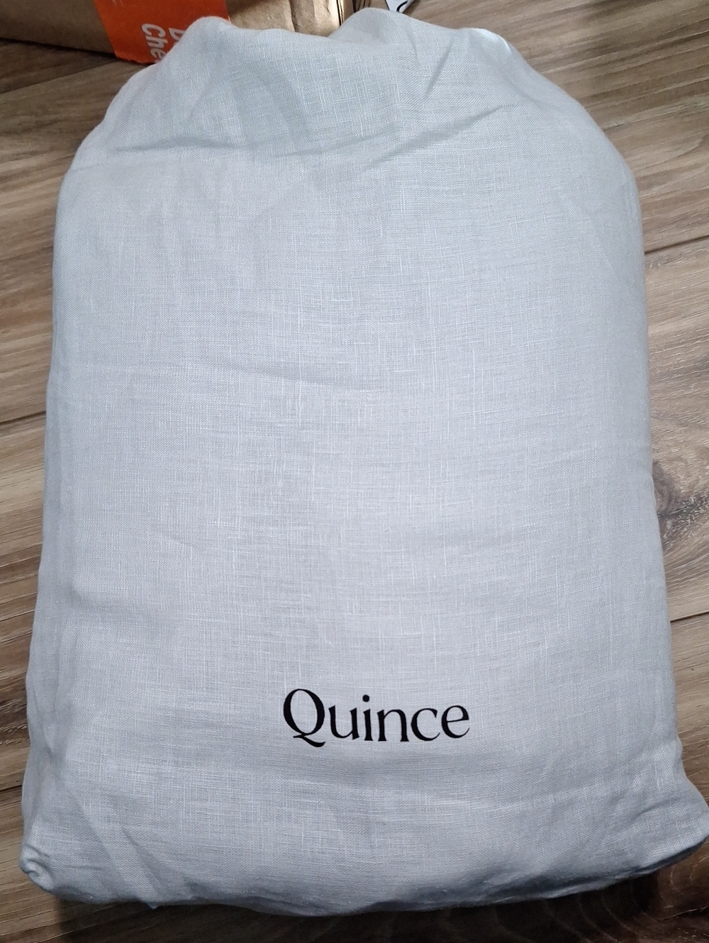 Quince European Linen Duvet Cover Set Light Gray Full/Queen NWT - Picture 7 of 8